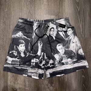 Kinetic Kings Mesh Shorts Scarface Tony Montana The Godfather Size M USA Made
